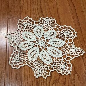 Elegant Cream Crochet Doily
